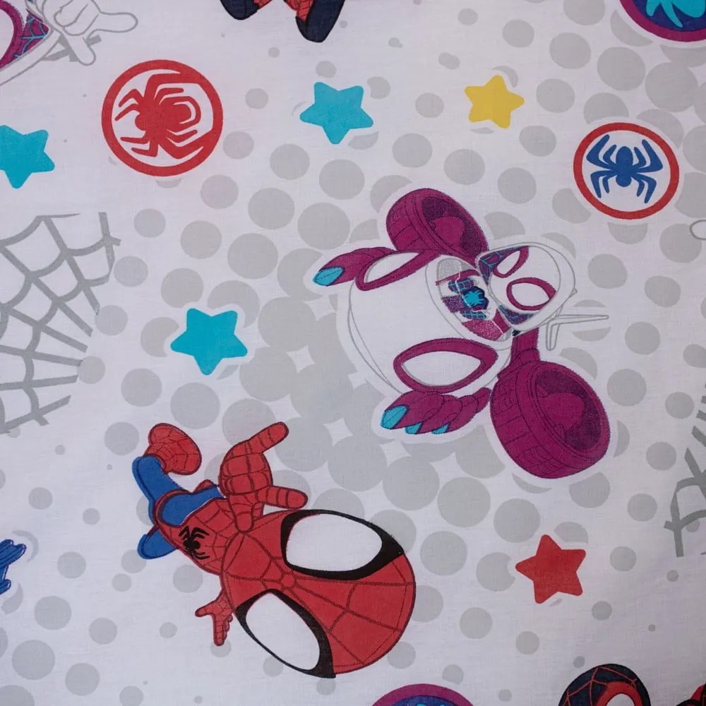 Modrá bavlnená detská obliečka na jednolôžko 140x200 cm Spidey – Jerry Fabrics