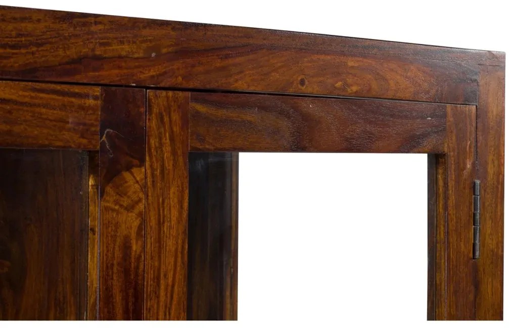 furniture-nabytek.cz - Masivní vitrína Palison z palisandru, lakovaná, tmavě hnědá