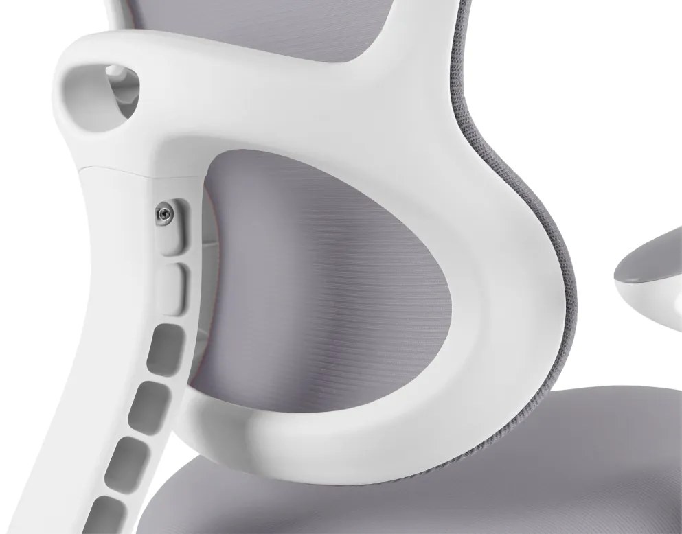 Detská rastúca stolička Neoseat JUNI 006 — látka, sivá