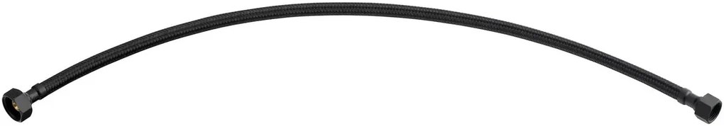 Aqualine Aqualine, flexibilná nerezová hadica FxF 3/8"x1/2", 60cm, čierna mat, 33256B