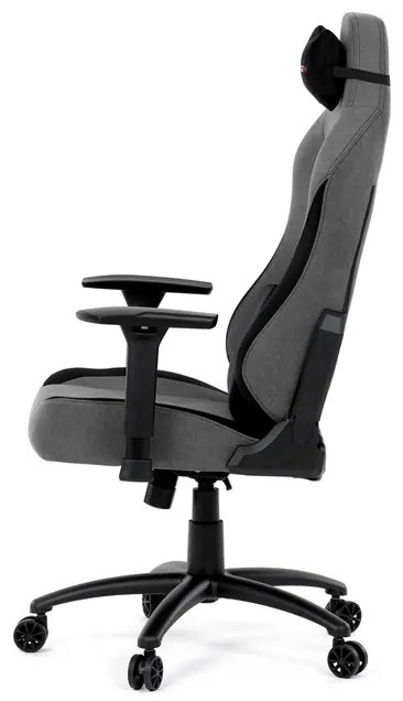 Autronic BONTEC Herné kreslo, hojdací mechanizmus, šedá látka, KA-F12 GREY2 Farba: Šedá