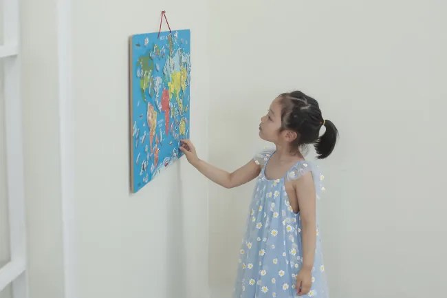 Magnetická tabuľa 2v1 Viga 44508 mapa sveta