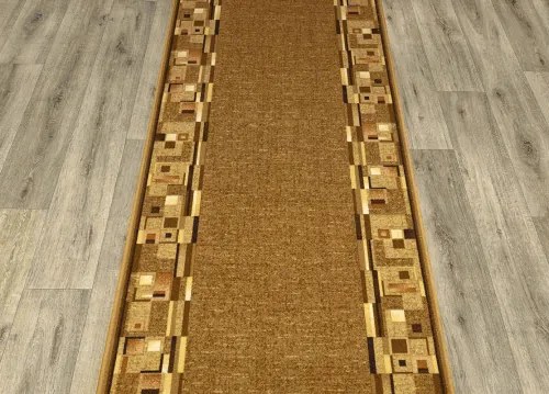 Koberce Breno Behúň BOMBAY 33, šíře role 80 cm, hnedá, viacfarebná