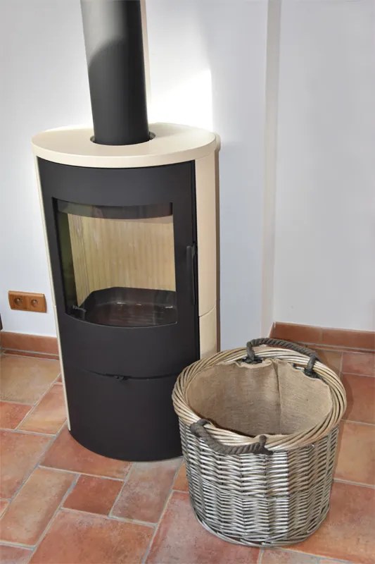 Prútený okrúhly kôš na drevo Rozmery (cm): průměr 40, v. 35