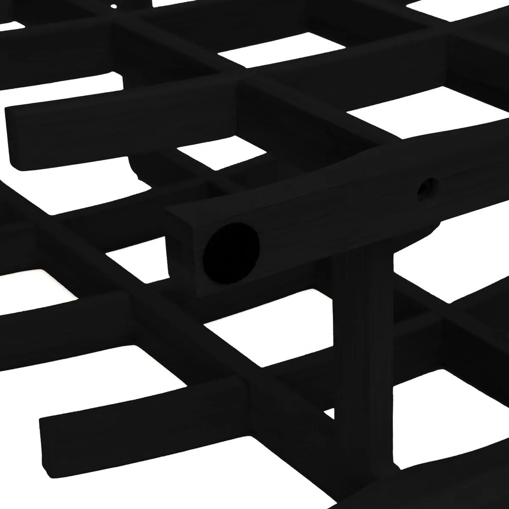 Bambusový stojan na víno Todgar čierny