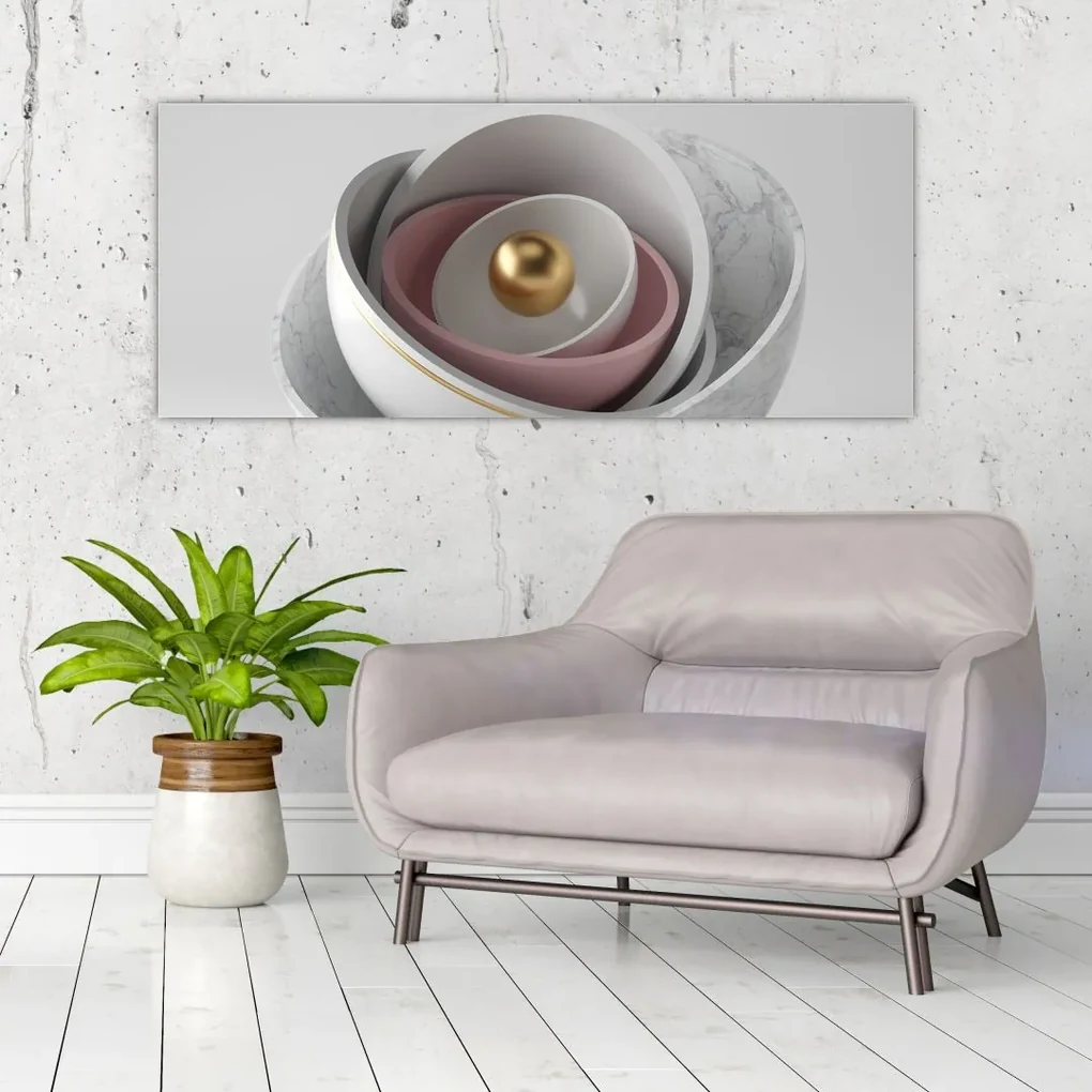 Obraz - Zlatá perla (120x50 cm)
