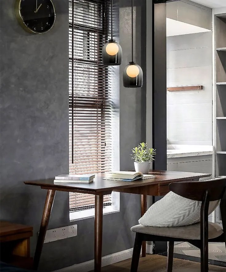 Toolight - stropná sklenená lampa G9 25W APP1026-1CP, čierna, OSW-09484