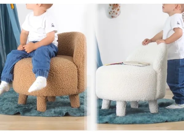 Detské kreslo PIXI, priemer 46 cm, ružové