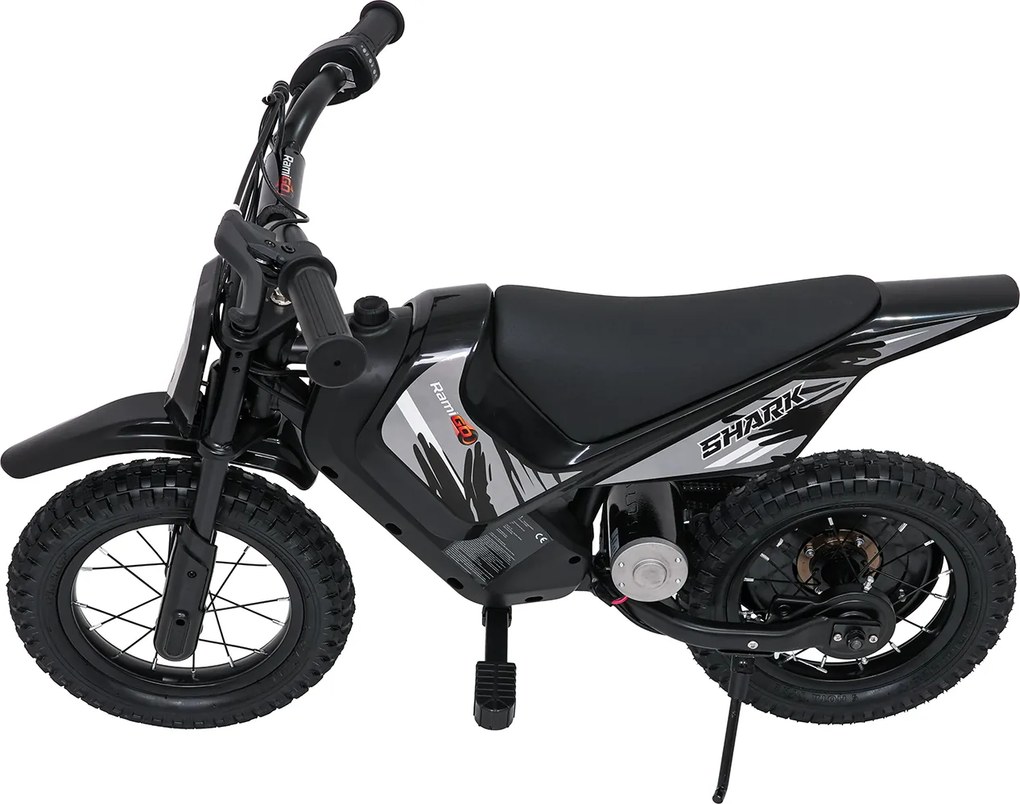 Ramiz Detský elektrický motocykel SHARK čierny