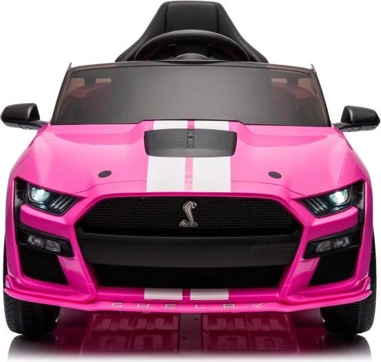 LEAN CARS Elektrické autíčko Ford Mustang GT500 Shelby ružové