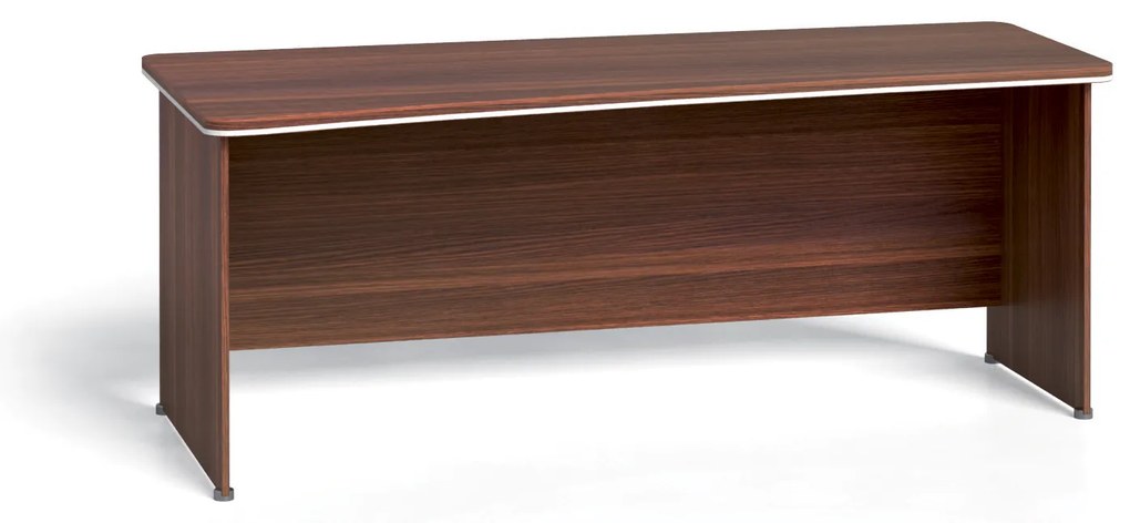 Rohový kancelársky písací stôl ARRISTO LUX, 200x90 cm, ľavý, orech