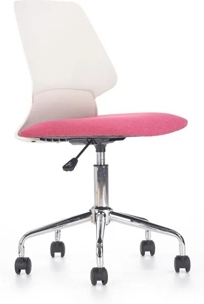 Detská stolička SKATE Halmar biela / ružová