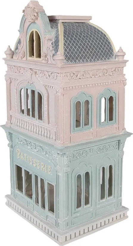 Decorative Figurine House 19x15x38 Cm Blue Plastic - 19*15*38 cm