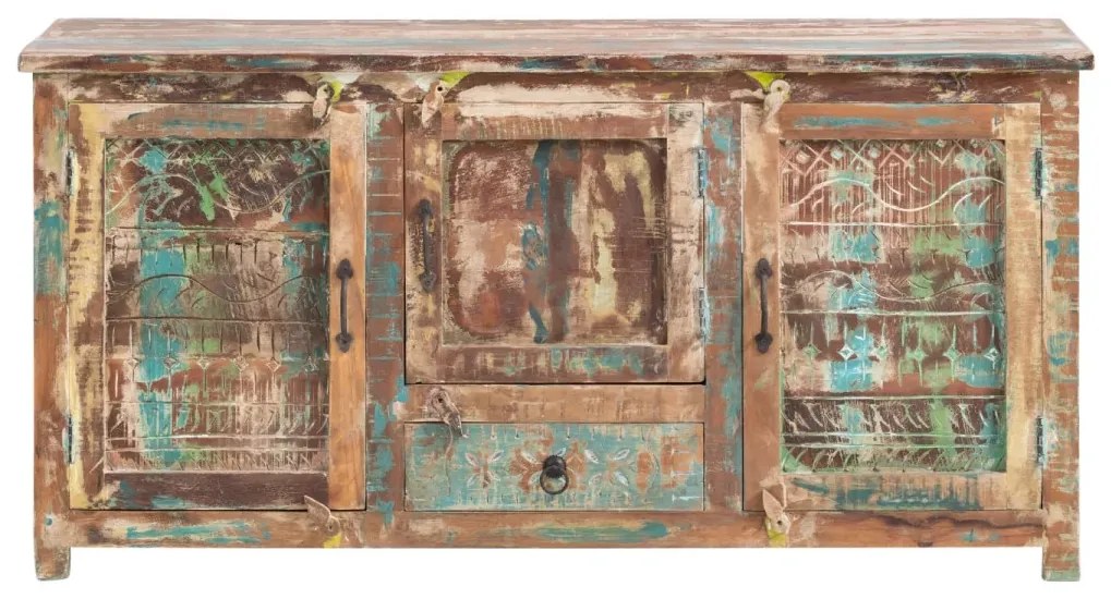 furniture-nabytek.cz - Masivní umyvadlová skříňka Blue Lagoon z mangového dřeva, lakovaná, barevná – 150×50×75 cm