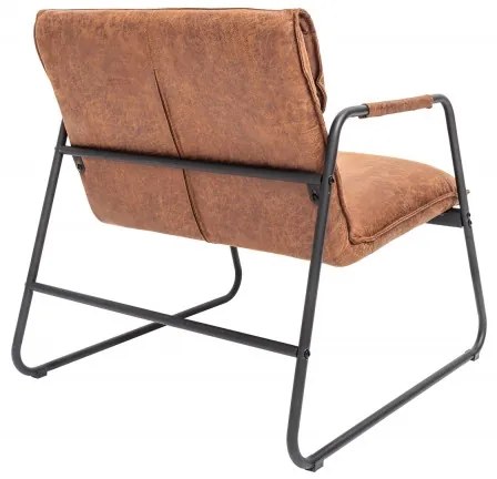 Retro kreslo Mustang Lounger hnedé