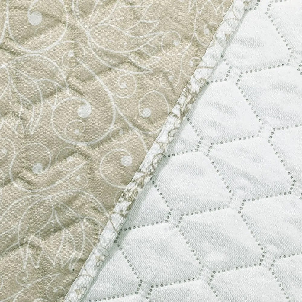 Svetlohnedý obojstranný pléd z mikrovlákna DecoKing Malaga, 220 × 240 cm