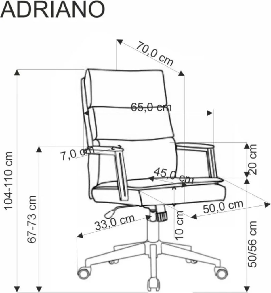 Otočné kreslo Adriano béžové
