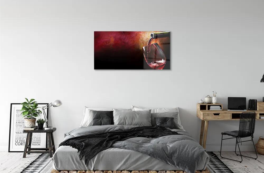 Obraz plexi Červené víno 100x50 cm