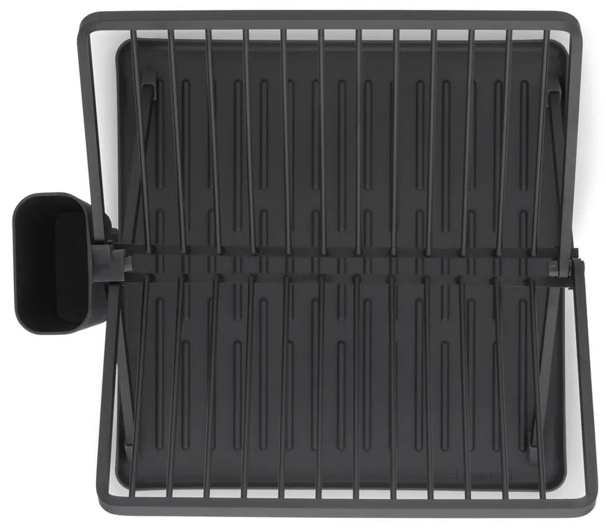 Tmavosivý kovový dvojposchodový odkvapkávač 37x33 cm – Brabantia