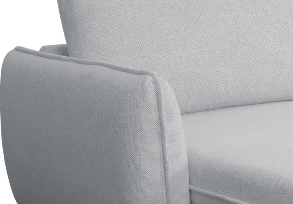 Rohová sedačka Salma svetlo šedá látka, univerzálna pravá/ľavá