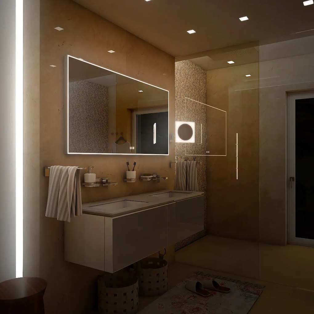 Nimco LED zrkadlo 1200x700 s dvoma dotykovými senzormi - ZP 13006VX