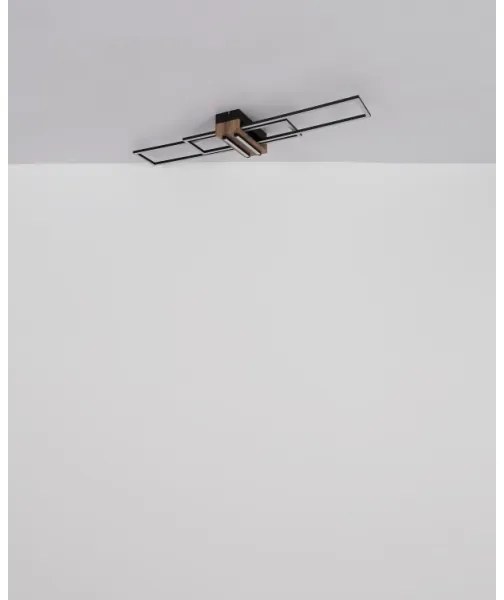 Globo 67208-40N - LED Stropné svietidlo DAKARI LED/40W/230V 3000K 25x100 cm čierna