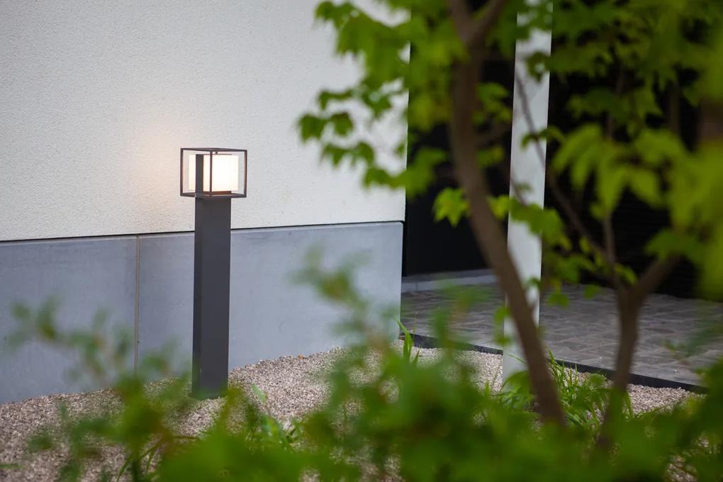LUTEC Vonkajšia LED stojacia lampa CRUZ, 13W, teplá biela, IP54