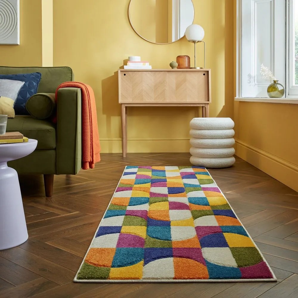 Flair Rugs, Behúň Spectrum Chacha Multi, 66x300, viacfarebná, chodba / predsieň