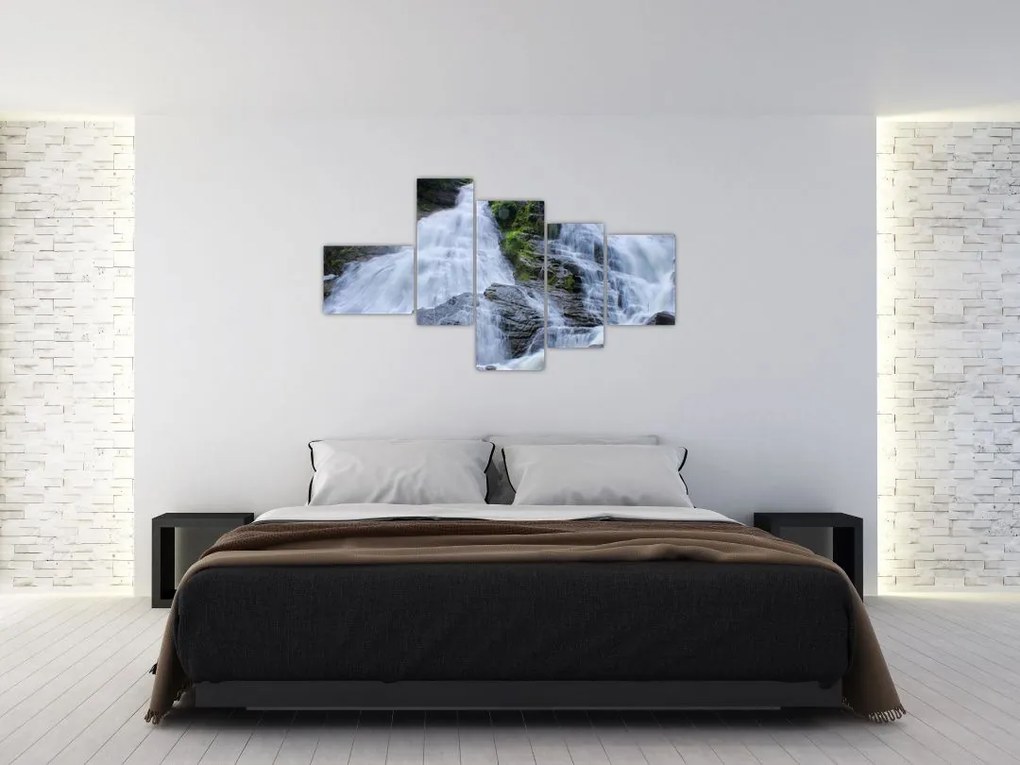 Obraz s vodopádmi na stenu