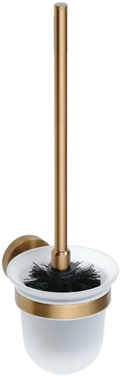 Sapho Sapho, X-ROUND COPPER WC kefa závesná, mliečne sklo, medená matná, XR303PG