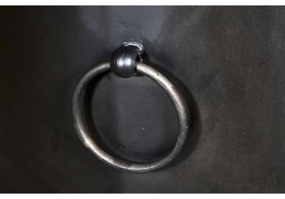 Čierna kovová vinotéka na 9 fliaš, 60x85 cm Luni – Interia Home & Living