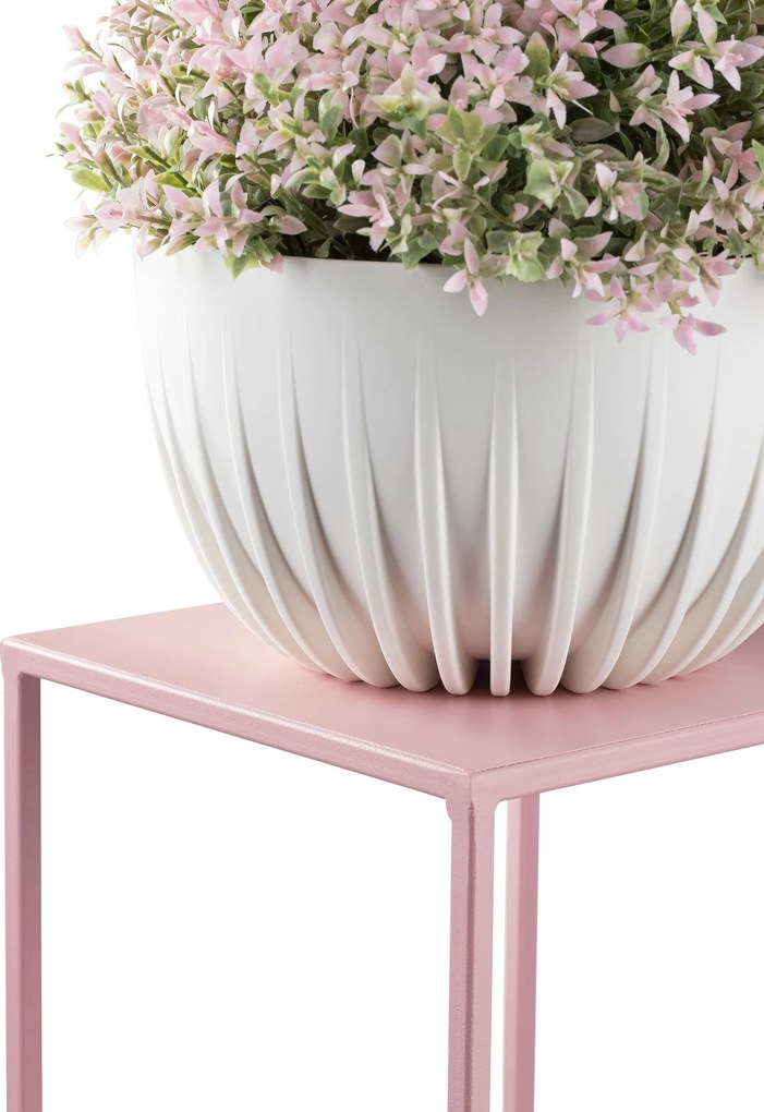 STOJAN NA KVETINÁČ SIMPLE 100X24X24 CM RUŽOVÁ