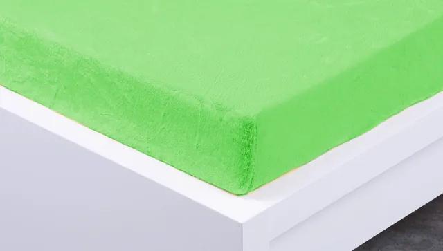 XPOSE ® Prostěradlo mikroplyš Exclusive dvoulůžko - letní zelená 180x200 cm