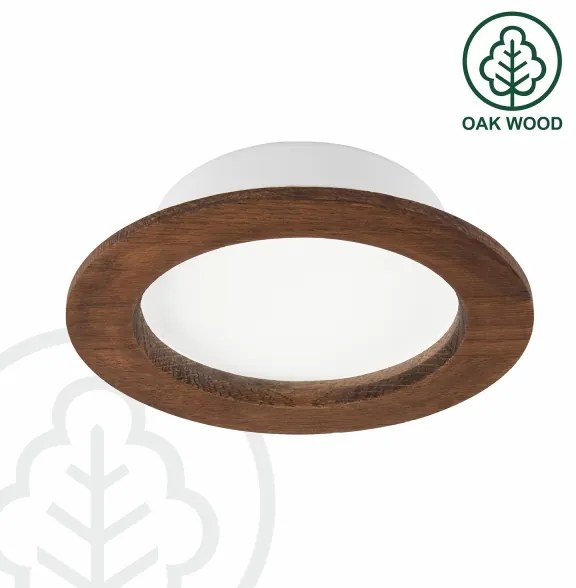 LED Podhľadové svietidlo WOODY SPOT LED/12,5W/230V 4000K čerešňa Ø16 cm