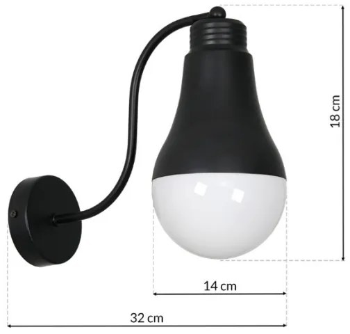 Nástenné svietidlo HELIOS 1xE14/40W/230V