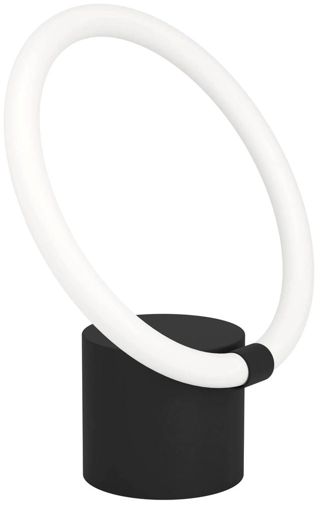 EGLO LED stolná dizajnová lampa CARANACOA, 11,5 W, teplá biela, čierna, biela