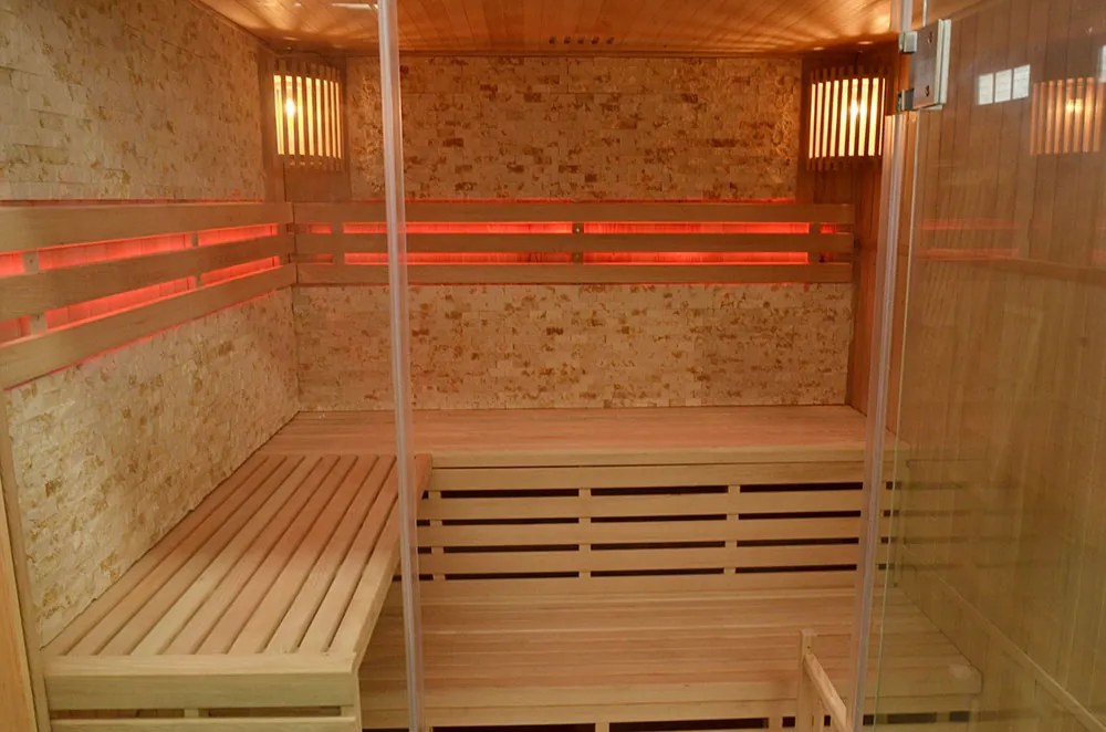 M-SPA - Suchá sauna s pieckou 180 x 160 x 200 cm 6 kW