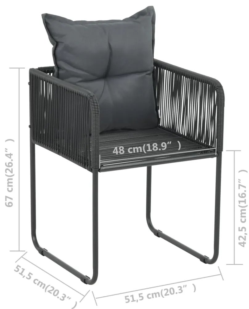 Čierny záhradný set DISMA