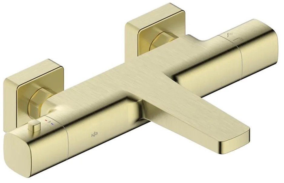 KFA Armatura 5754-010-31 - Termostatická vaňová batéria MALAGA, kartáčované zlato