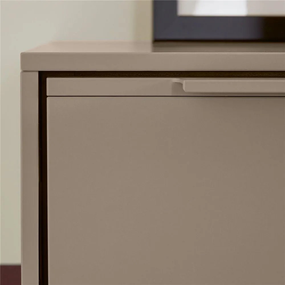 VILLEROY & BOCH Subway 3.0 závesná prostredná skrinka, 2 dvierka + 1 priehradka, pánty vľavo, 574 x 362 x 1200 mm, Taupe, C59802VM