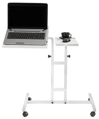 Polohovateľný stôl GLEN 87x67 cm biela