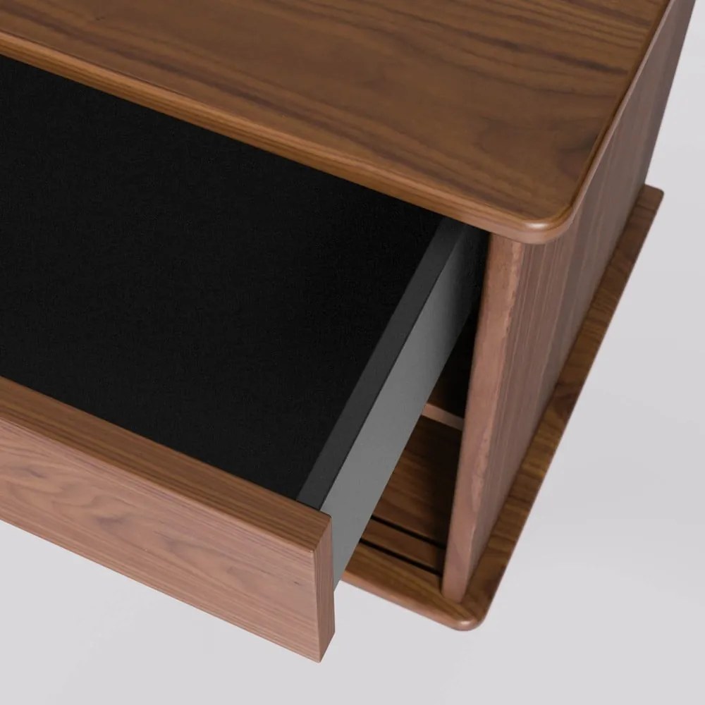 Komoda v dekore orechového dreva Kave Home Carolin