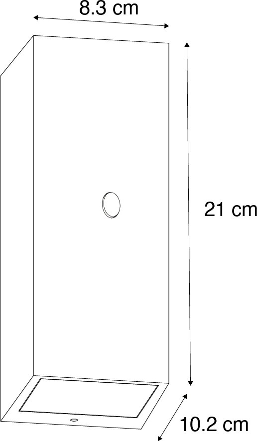 Nástenné svietidlo hrdzavohnedé 2 svietidlo GU10 AR70 IP44 s pohybovým senzorom - Baleno
