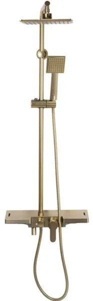 REA-P4121 - Sprchová súprava s batériou BRAVO brúsené zlato