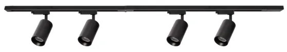 Bodové svietidlo v lištovom systéme PIPE 4xGU10/10W/230V čierna