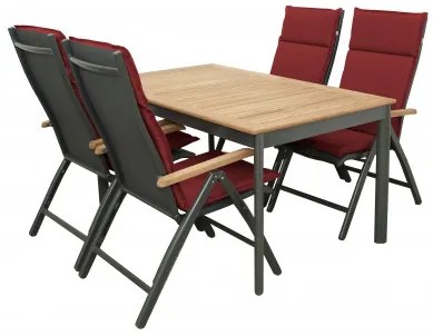 Doppler Concept teak 4+1 - záhradné sedenie (hliník/drevo)