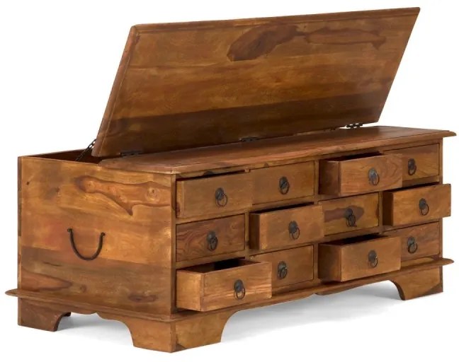 furniture-nabytek.cz - Masívny konferenčný stolík Merlin II z palisandra, lakovaný, hnedý – 110×60×45 cm