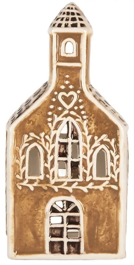 Perníková chalúpka na čajovú sviečku Gingerbread Cott - 8*7*17 cm
