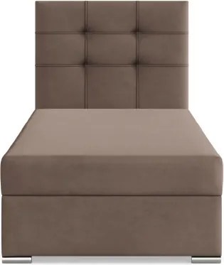 Čalúnená posteľ ELDA Velvet 90×200 cm hnedá