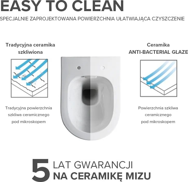 BPS-koupelny Závesná WC misa so SoftClose sedadlom MIZU GL BL TR 03, čierna/zlatá